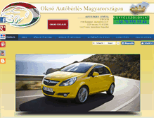 Tablet Screenshot of olcsoberauto.hu